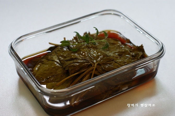 쌉싸름한 맛 상큼한 자연의 향 곰취 장아찌 만들기