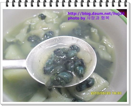 다슬기 수제비