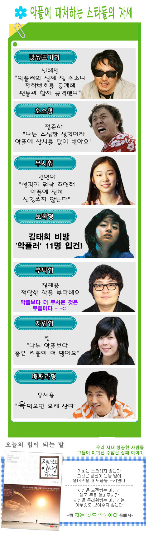  악플에 대처하는 웃낀 자세588