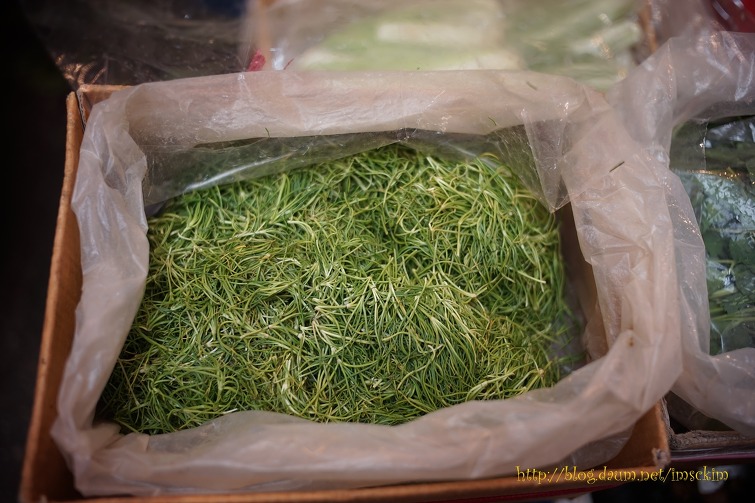 고수( 香菜 )가 있는 광장시장의 " 수원상회 "