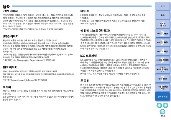 캐논(CANON) DPP﻿(Digital Photo Professional) Ver. 4.5 사용설명서