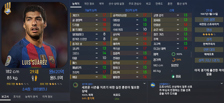 FM2017 공식로스터 포텐정리 | 인스티즈