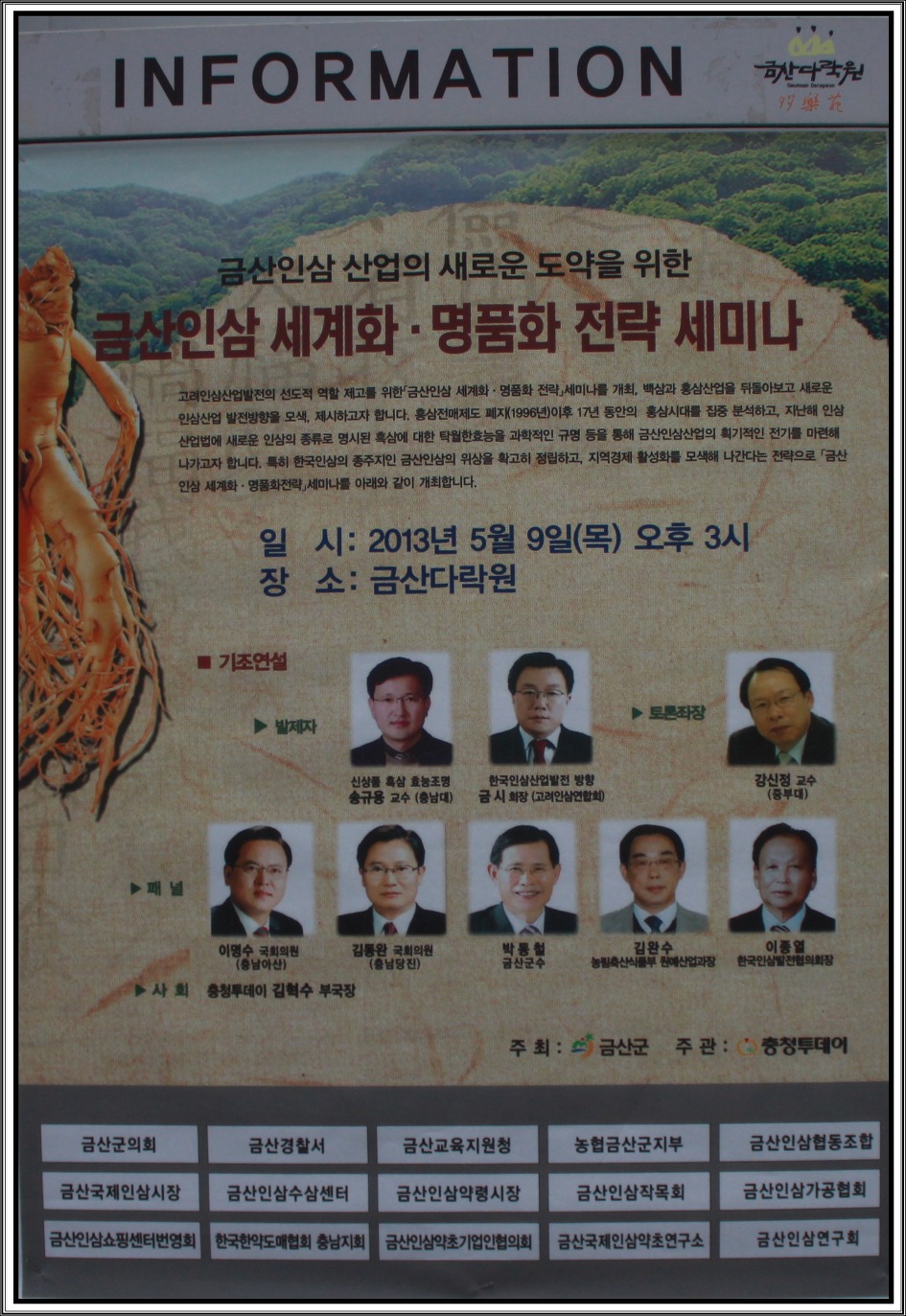 금산인삼 이미지