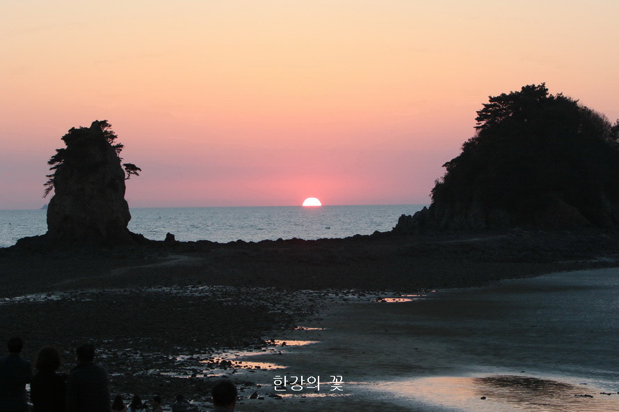 꽃지 일몰